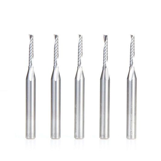 Amana Tool - 51446-5 - 5PC 1/8x1/4"SHK SPIRAL PLASTIC