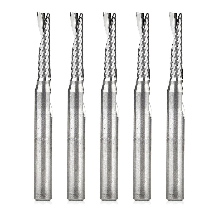 Amana Tool - 51456-5 - 5 PC 3/16"x1/4"SHK SPIRAL ALUM