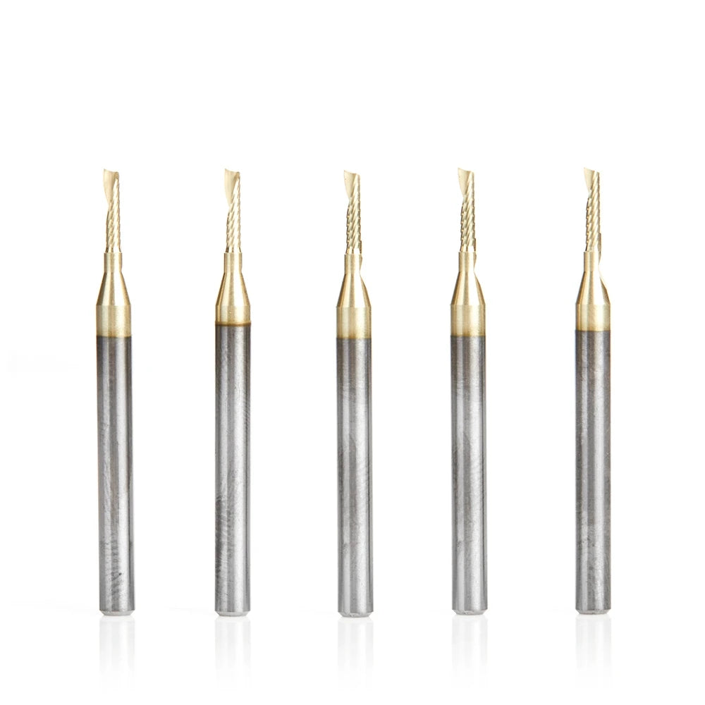 Amana Tool - 51470-Z-5 - 5 PC 1/16"x1/8"SHK SPIRAL ZrN