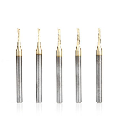 Amana Tool - 51470-Z-5 - 5 PC 1/16"x1/8"SHK SPIRAL ZrN