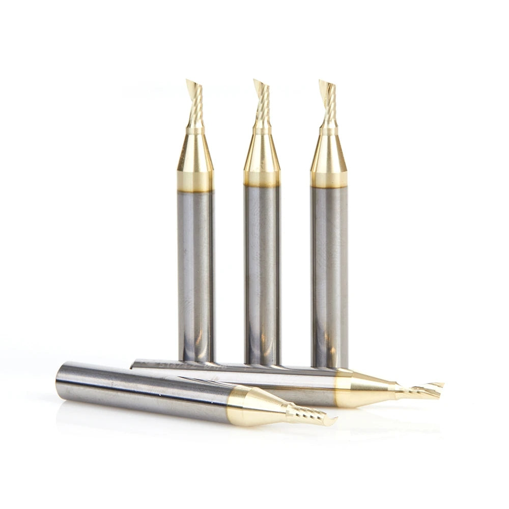 Amana Tool - 51474-Z-5 - 5 PC 1/8"x1/4"SHK SPIRAL ZrN