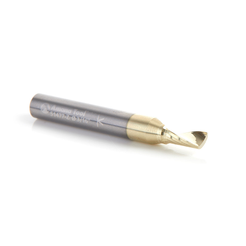 Amana Tool - 51477-Z - 3/16Dx1/4"SHK SPIRAL O ALU ZRN