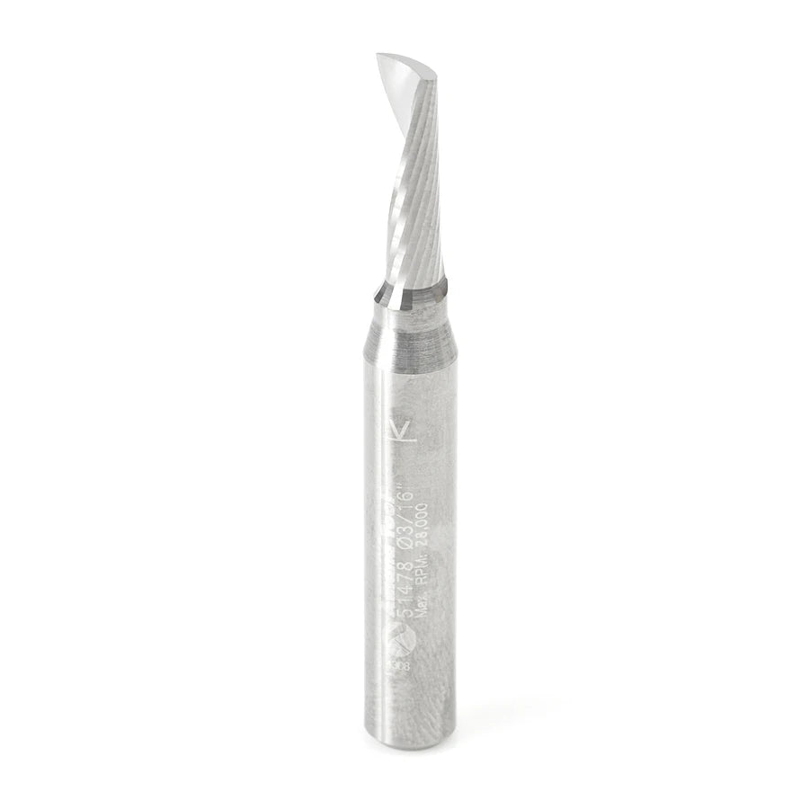 Amana Tool - 51478 - 3/16Dx1/4"SHK SPIRAL O ALUMINU