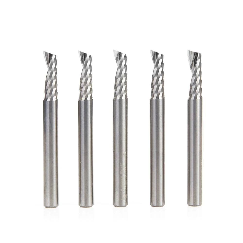 Amana Tool - 51480-5 - 5 PC 1/4"x1/4"SHK SPIRAL ALUM