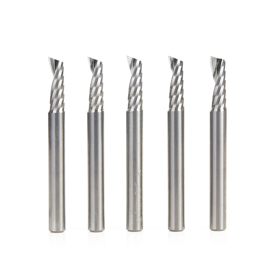 Amana Tool - 51480-5 - 5 PC 1/4"x1/4"SHK SPIRAL ALUM