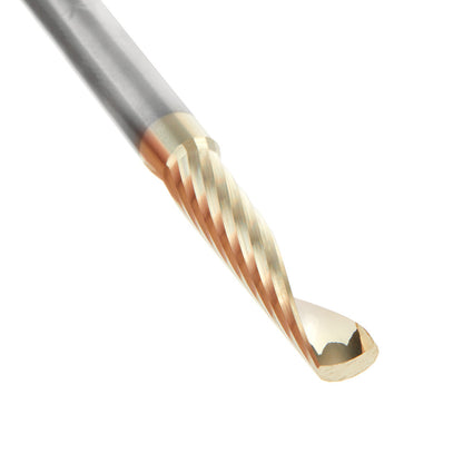 Amana Tool - 51481-Z - 1/4Dx1/4"SHK SPIRAL O ALU ZRN