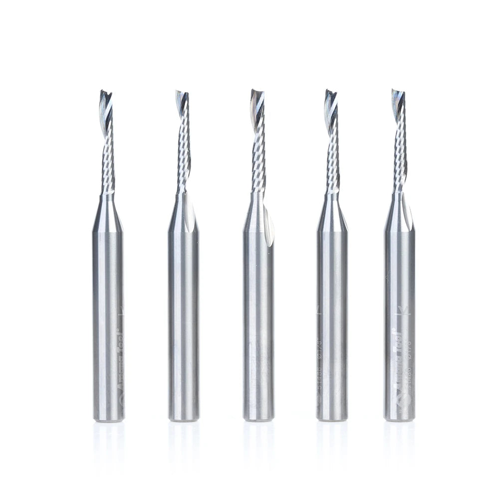 Amana Tool - 51486-5 - 5 PC 1/8"x1/4"SHK SPIRAL ALUM