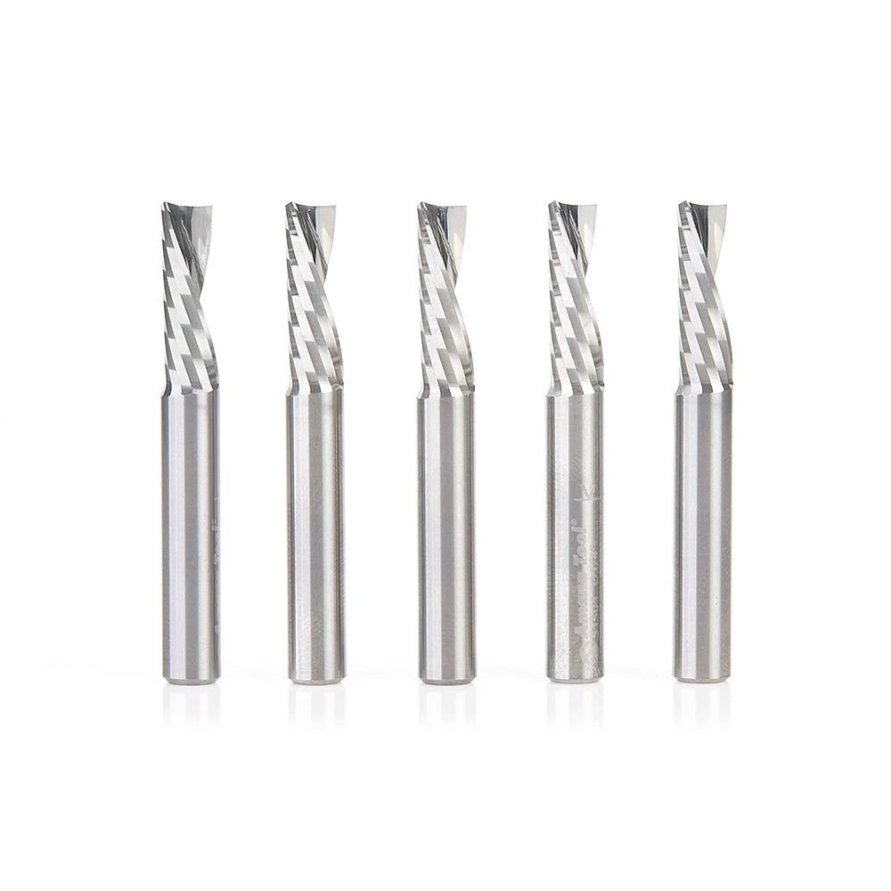Amana Tool - 51504-5 - 5PC 1/4x1/4"SHK SPIRAL PLASTIC