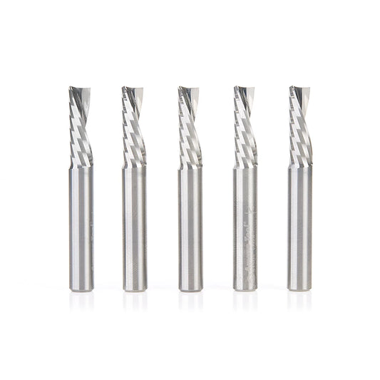 Amana Tool - 51504-5 - 5PC 1/4x1/4"SHK SPIRAL PLASTIC
