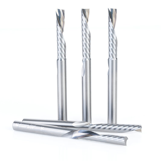 Amana Tool - 51507-5 - 5PC 1/4x1/4"SHK SPIRAL PLASTIC
