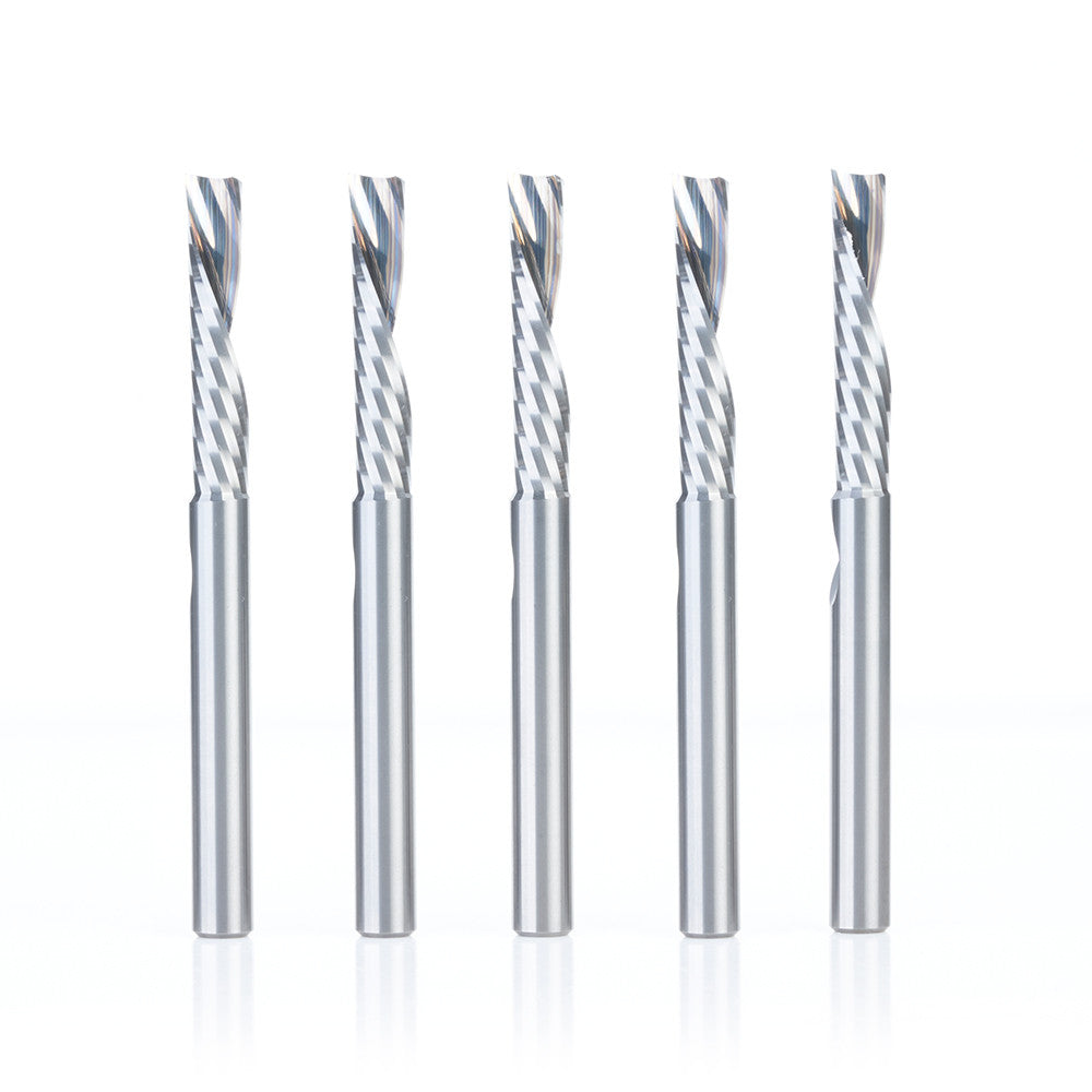 Amana Tool - 51507-5 - 5PC 1/4x1/4"SHK SPIRAL PLASTIC