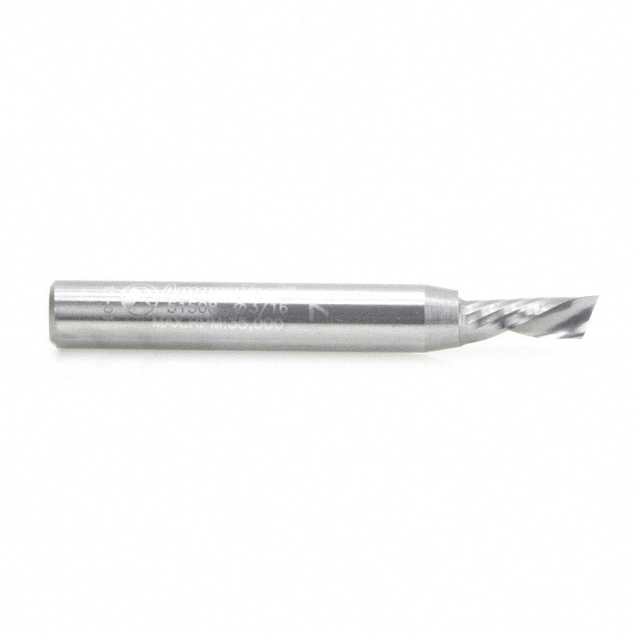 Amana Tool - 51508 - 3/16"Dx1/4"SHK SPIRAL O ALUMIN