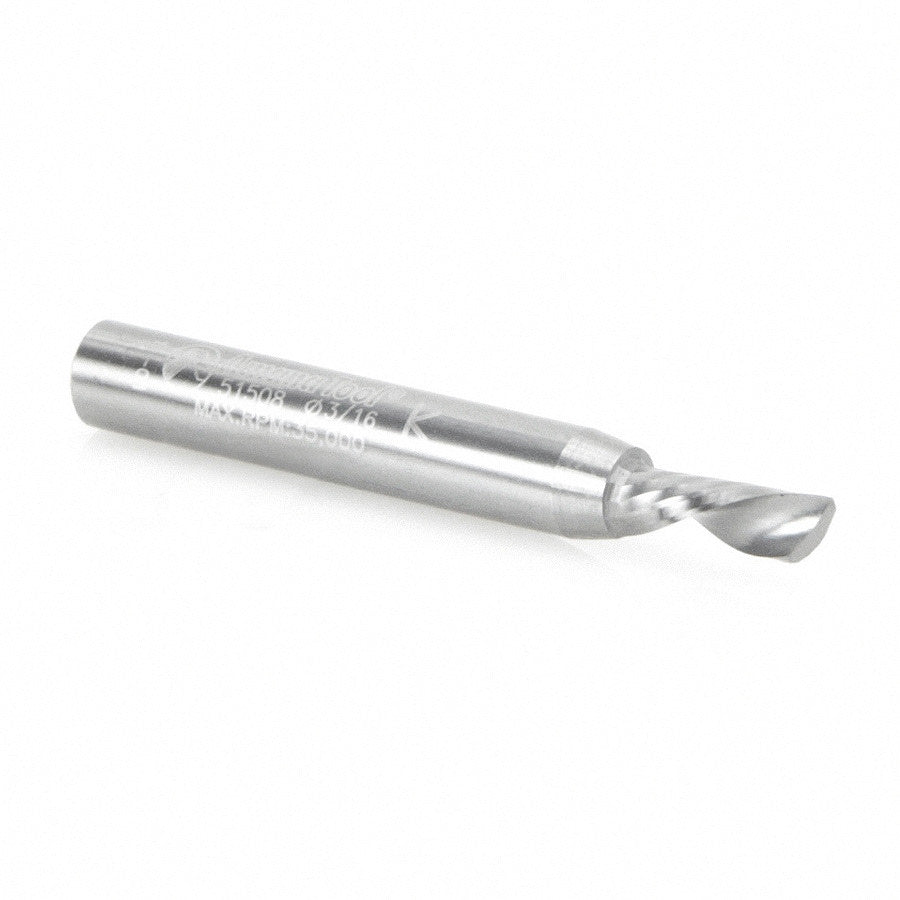 Amana Tool - 51508 - 3/16"Dx1/4"SHK SPIRAL O ALUMIN
