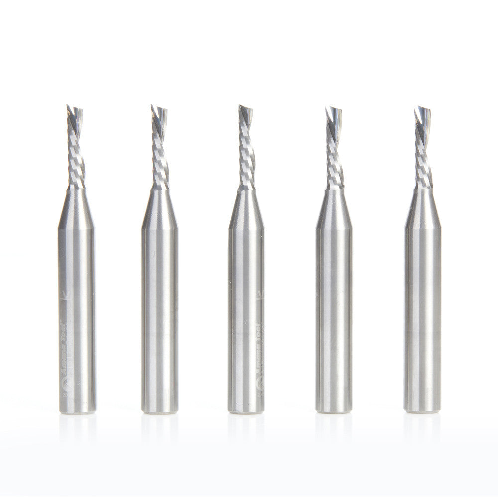 Amana Tool - 51511-5 - 5PC 1/8x1/4"SHK SPIRAL PLASTIC
