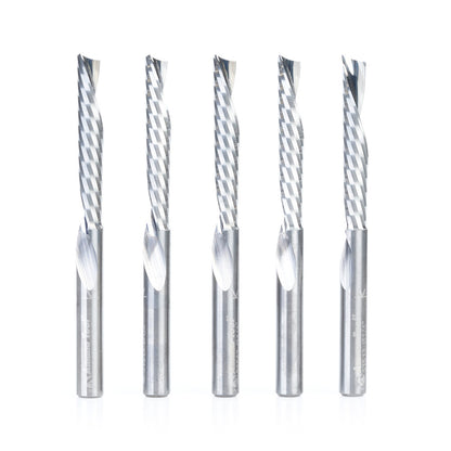Amana Tool - 51513-5 - 5PC 1/4x1/4"SHK SPIRAL PLASTIC
