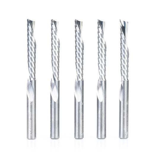 Amana Tool - 51513-5 - 5PC 1/4x1/4"SHK SPIRAL PLASTIC