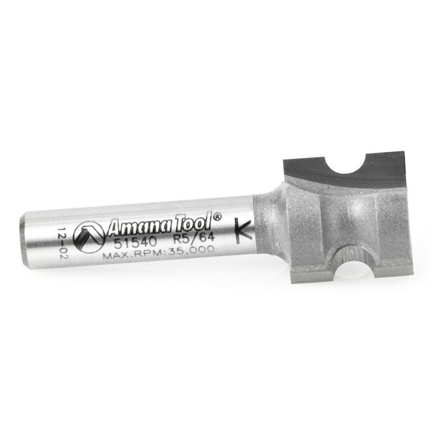 Amana Tool - 51540 - BULL NOSE 5/64" RAD. 1/4 SHANK