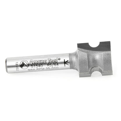 Amana Tool - 51540 - BULL NOSE 5/64" RAD. 1/4 SHANK