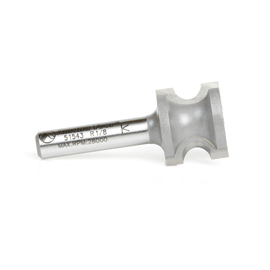 Amana Tool - 51543 - BULL NOSE 1/8" RAD. 1/4" SHANK