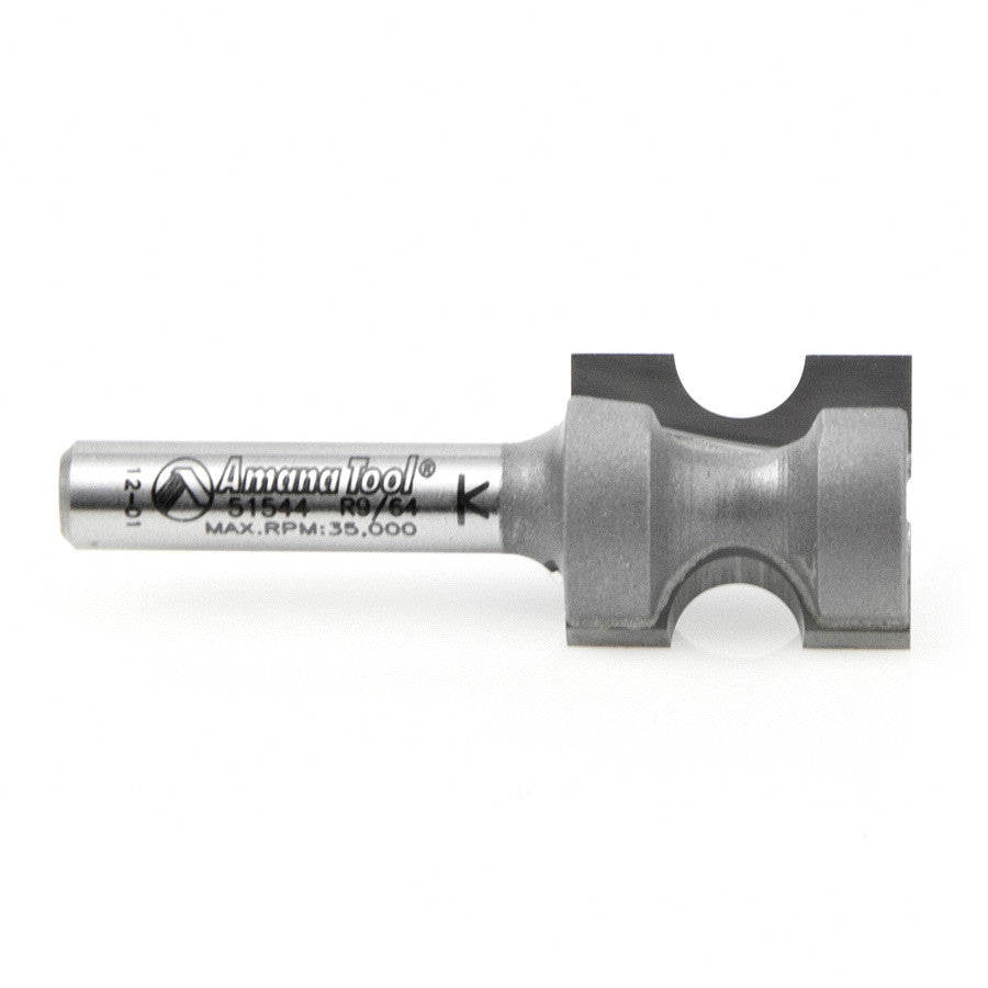 Amana Tool - 51544 - BULL NOSE 9/64" RAD. 1/4 SHANK