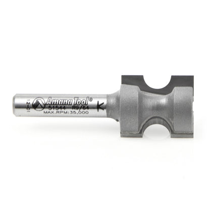 Amana Tool - 51544 - BULL NOSE 9/64" RAD. 1/4 SHANK