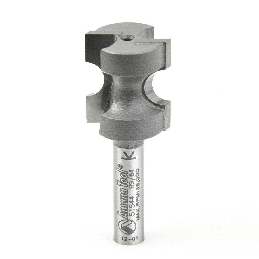 Amana Tool - 51544 - BULL NOSE 9/64" RAD. 1/4 SHANK
