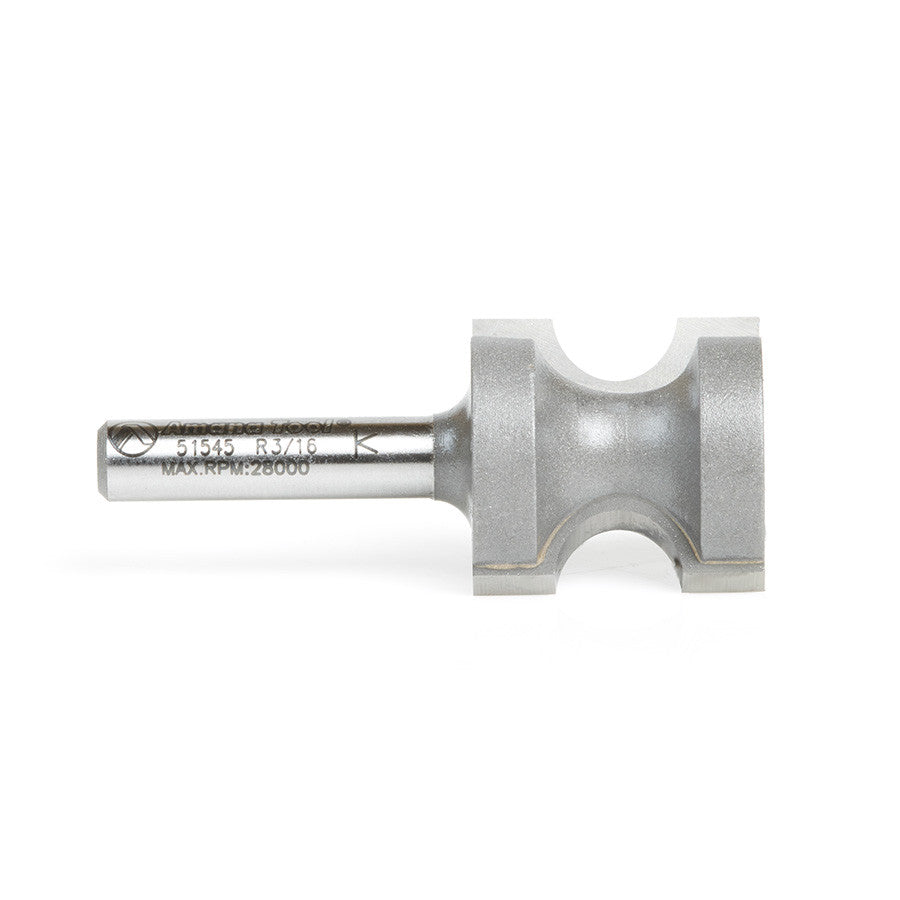 Amana Tool - 51545 - BULL NOSE 3/16 RAD 1/4" SHANK