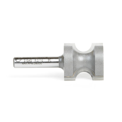 Amana Tool - 51545 - BULL NOSE 3/16 RAD 1/4" SHANK