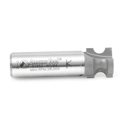 Amana Tool - 51552 - BULL NOSE 7/64" RAD. 1/2 SHANK