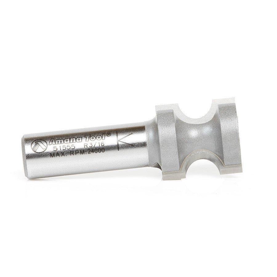 Amana Tool - 51555 - BULL NOSE 3/16 RAD. 1/2 SHANK