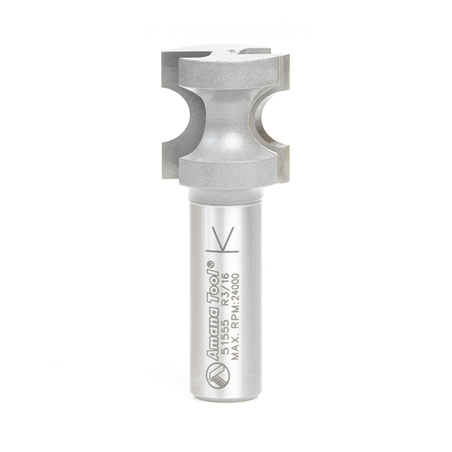 Amana Tool - 51555 - BULL NOSE 3/16 RAD. 1/2 SHANK