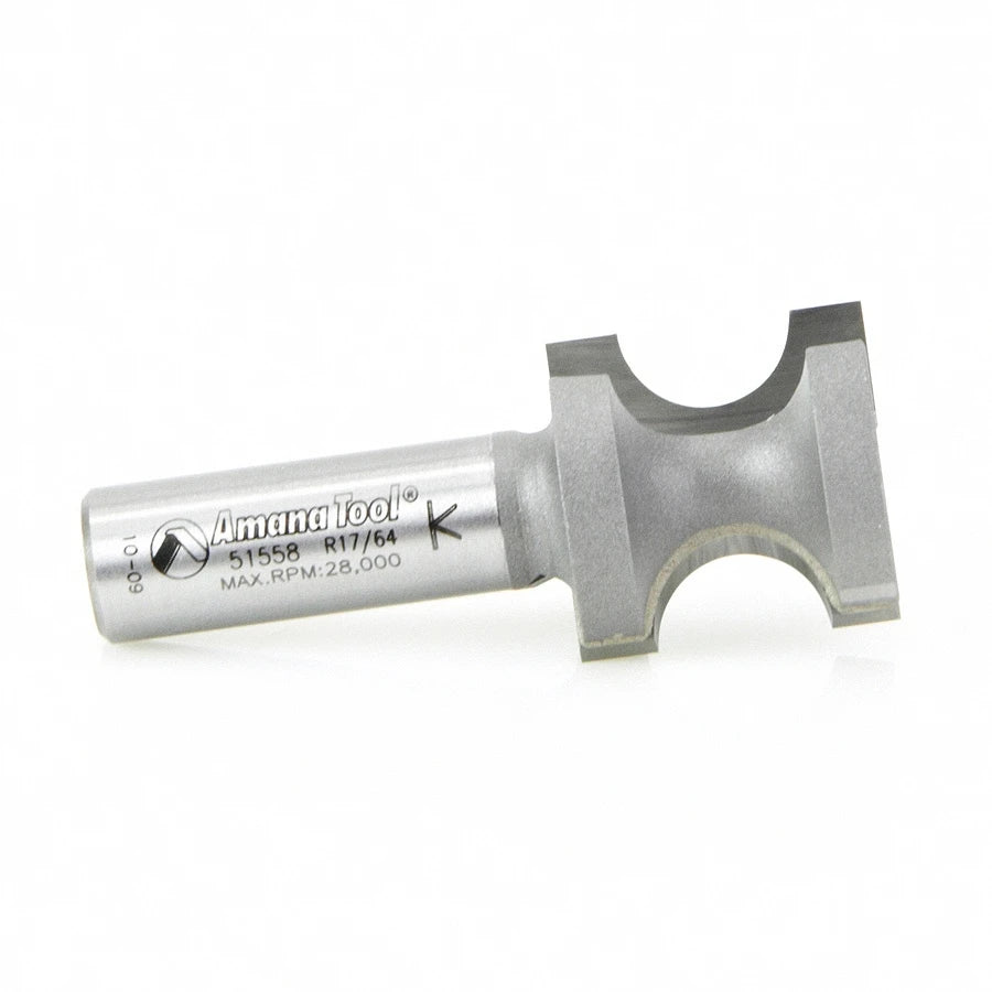 Amana Tool - 51558 - BULL NOSE 17/64" RAD 1/2 SHANK