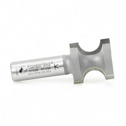 Amana Tool - 51558 - BULL NOSE 17/64" RAD 1/2 SHANK
