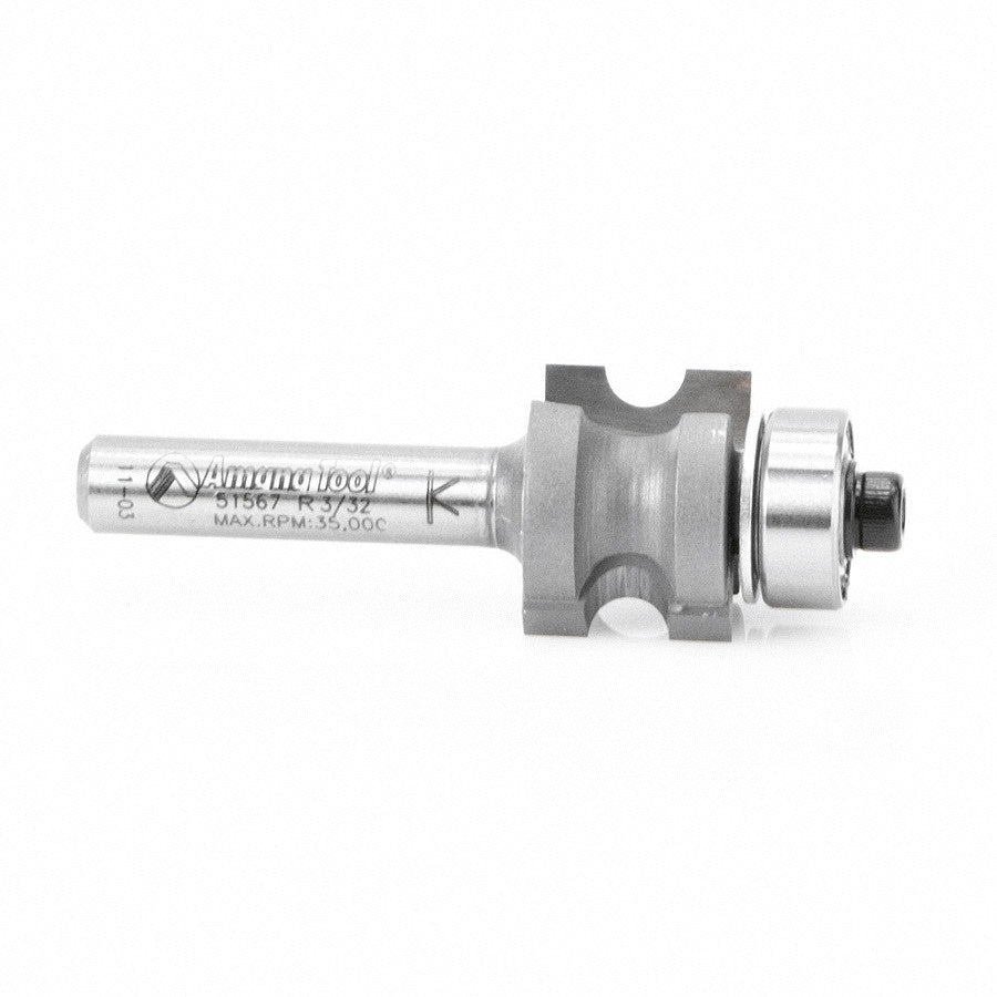 Amana Tool - 51567 - BULL NOSE 3/32 RADIUS WITH B.B