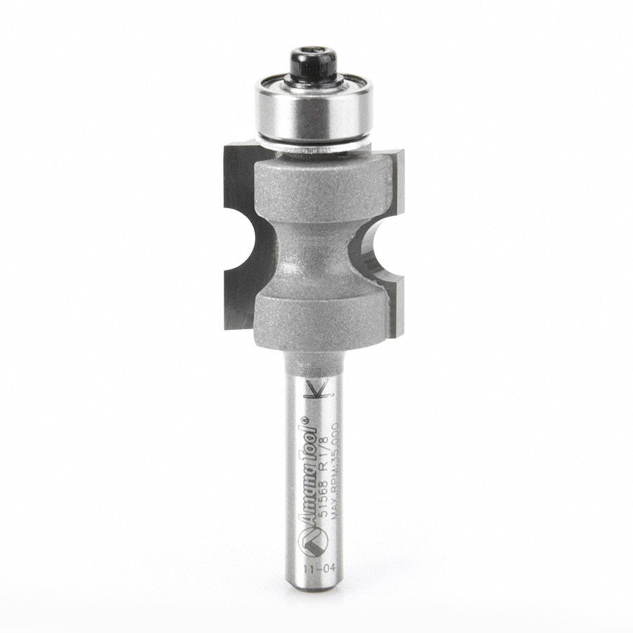 Amana Tool - 51568 - BULL NOSE 1/8 RADIUS WITH B.B