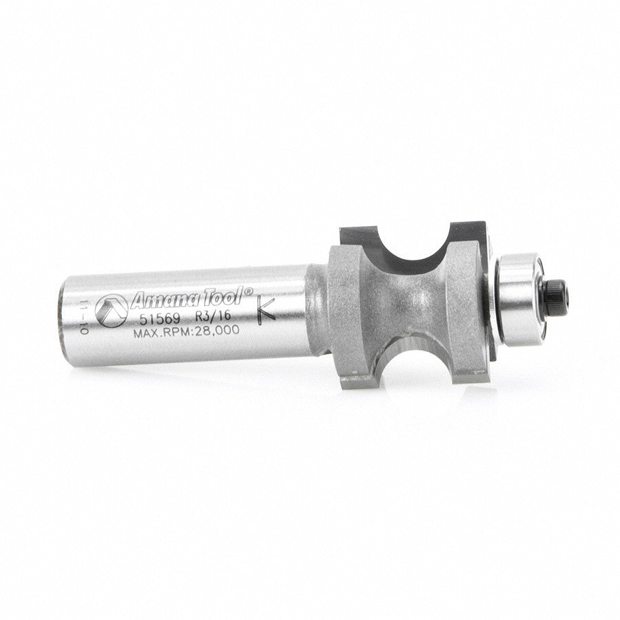 Amana Tool - 51569 - BULL NOSE 13/64 RADIUS W/B.B.