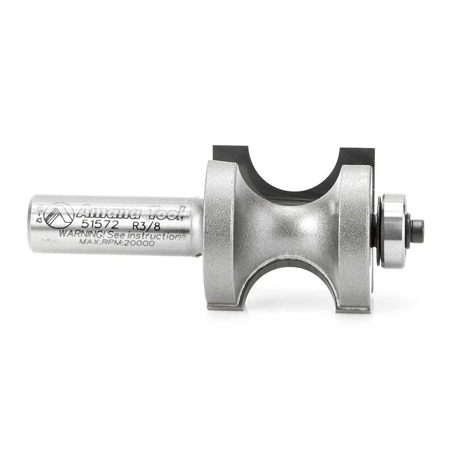 Amana Tool - 51572 - BULL NOSE WITH B.B. 1/2 SHANK