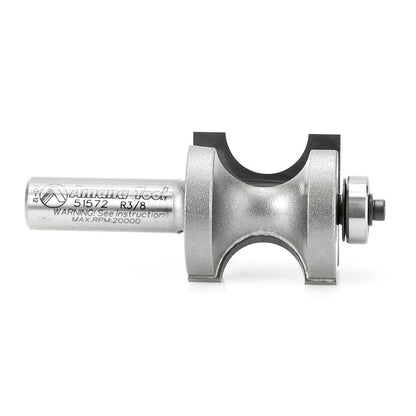 Amana Tool - 51572 - BULL NOSE WITH B.B. 1/2 SHANK