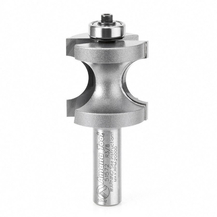 Amana Tool - 51572 - BULL NOSE WITH B.B. 1/2 SHANK