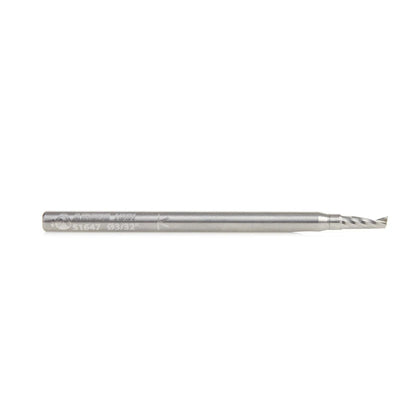 Amana Tool - 51647 - 3/32"x1/8"SHK SPIRAL O PLASTIC