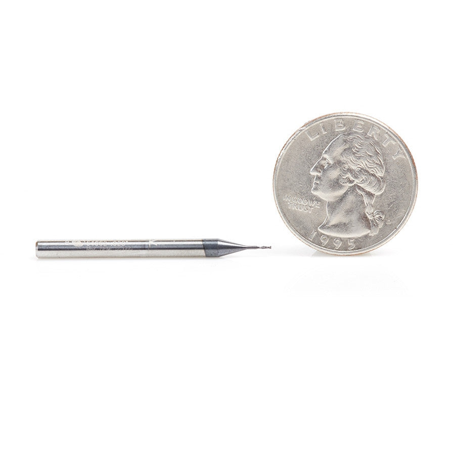 Amana Tool - 51662 - .020"D 2FL SQUARE MINI AlTiN