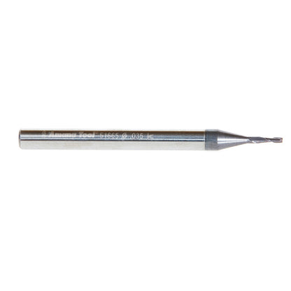 Amana Tool - 51665 - .035"D 2FL SQUARE MINI AlTiN