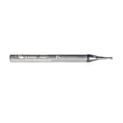 Amana Tool - 51666 - .040"D 2FL SQUARE MINI AlTiN