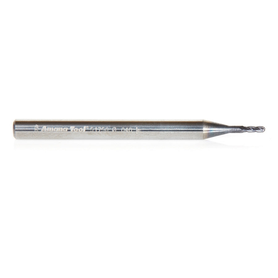 Amana Tool - 51756 - .040"D 4FL BALL MINIMILL AlTiN