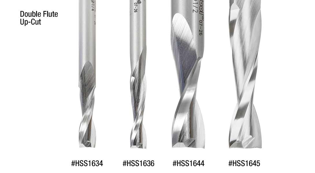 Amana Tool - HSS1636-Z High Speed Steel (HSS) Double Flute Spiral Aluminum Cutting 1/4 Dia x