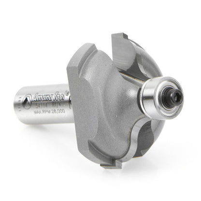 Amana Tool - 54114 - OGEE FILLET 1-5/8 DIA. 1/2 SHK