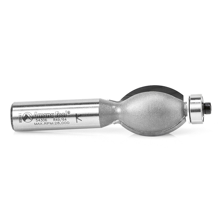 Amana Tool - 54306 - FLUTE BIT 3/4" RAD. 1/2 SHANK