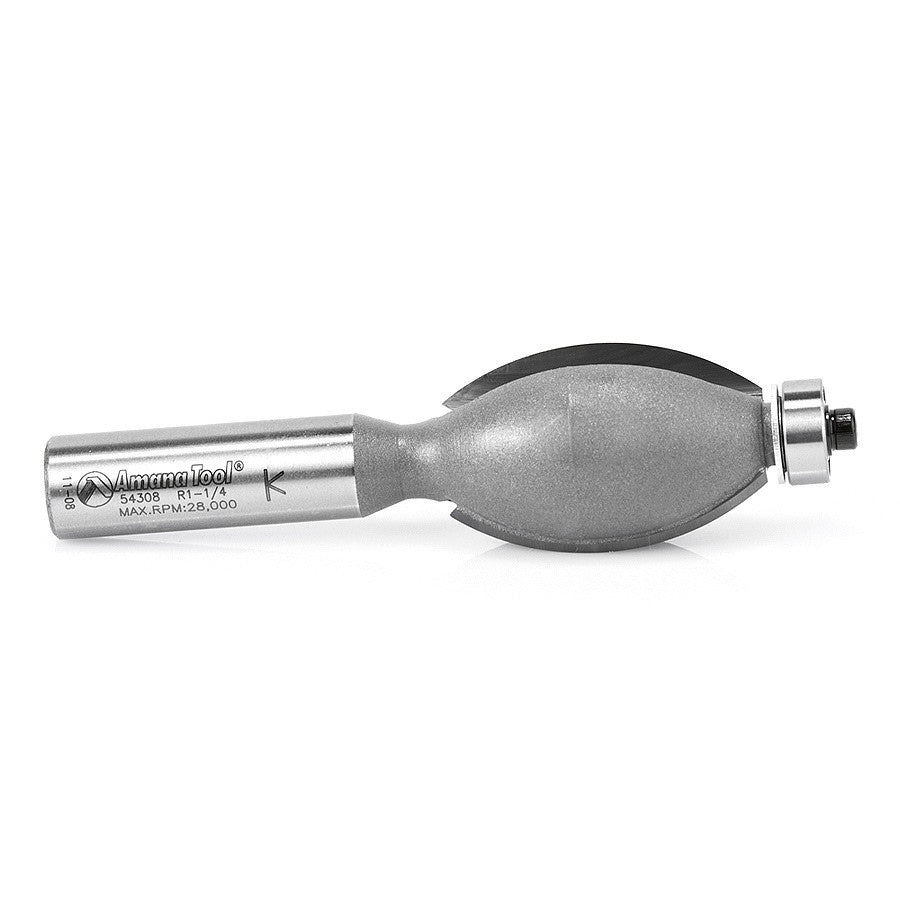Amana Tool - 54308 - FLUTE BIT 1-1/4" RAD 1/2 SHANK