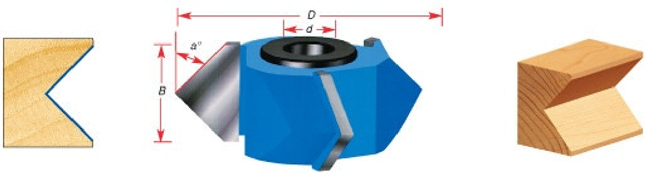 Amana Tool 957 Carbide Tipped 3-Wing V Groove