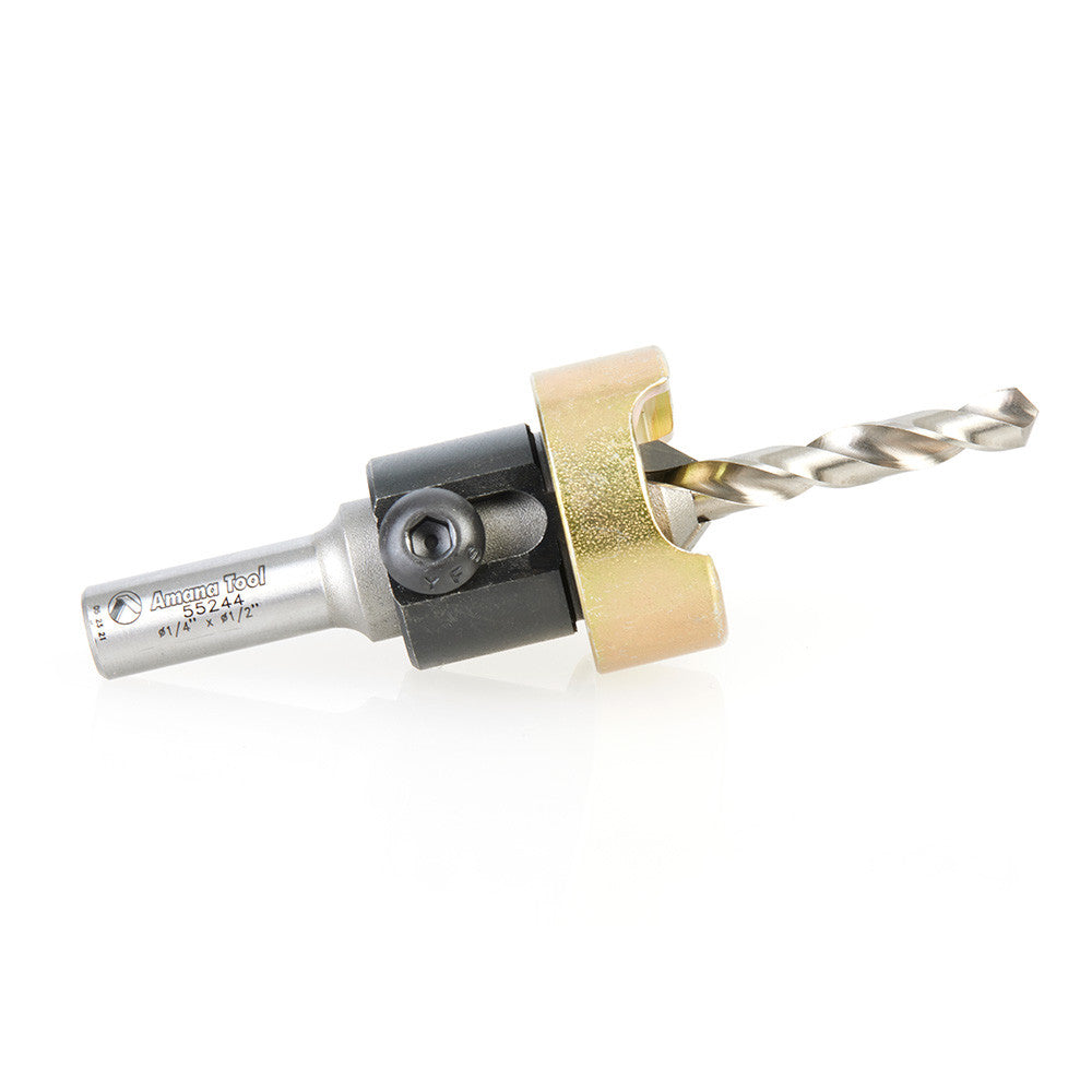 Amana Tool - 55244 - COUNTERSINK/STOP 1/4" DRILL